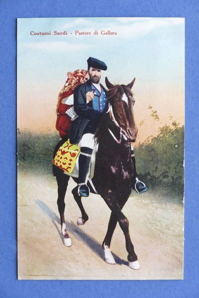 Cartolina Costumi Sardi - Pastore di Gallura - 1910 ca.