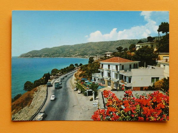 Cartolina Andora - Pensione ristorante Villa Gemma - 1965 ca.