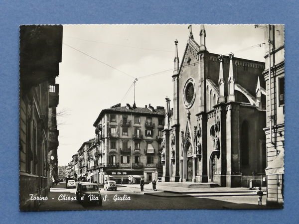 Cartolina Torino - Chiesa e Via S. Giulia - 1960 …