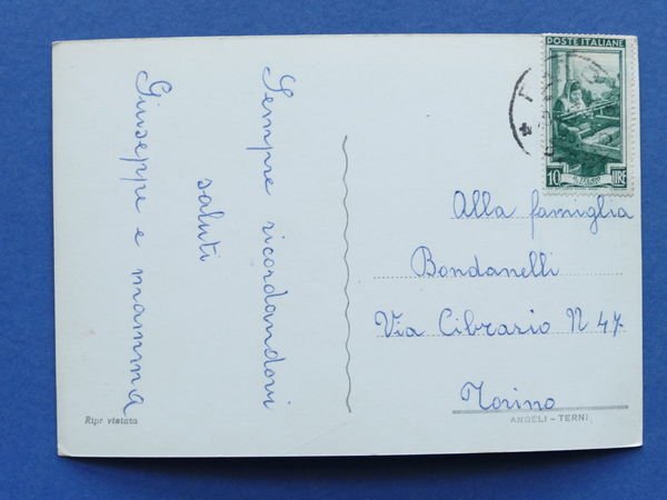 Cartolina Fano - Albergo Astroia e Lido - 1953