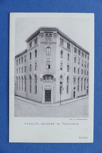 Cartolina Roma - Facoltà Valdese di Teologia - 1930 ca.