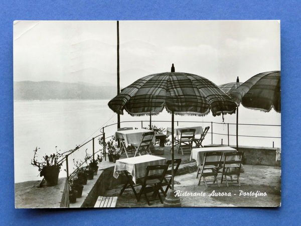 Cartolina Portofino - Ristorante Aurora - 1966