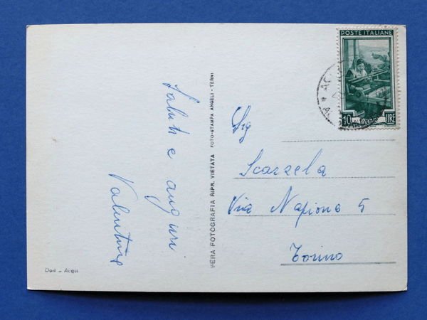 Cartolina Acqui Terme - Panorama - 1953 ca..