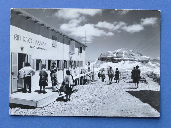 Cartolina Dolomiti - Sasso Pordoi - Rifugio Maria - 1960 …