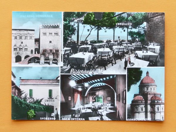 Cartolina Todi - Ristorante Umbria - Varie vedute - 1960 …