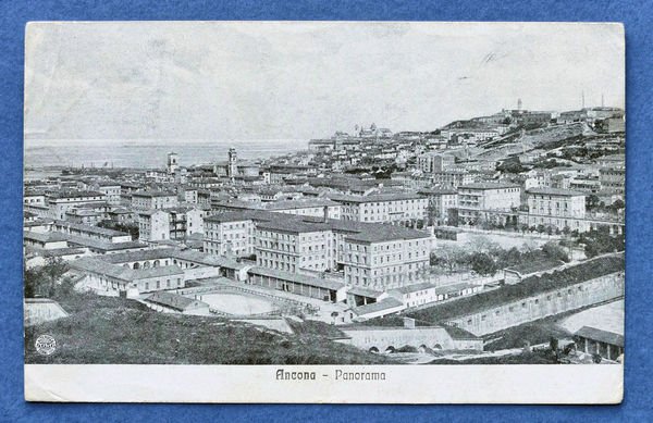 Cartolina Ancona - Panorama 1917.