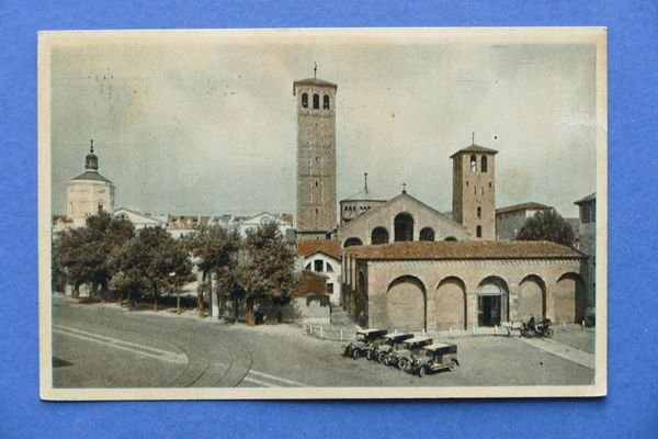 Cartolina Milano - Basilica di S. Ambrogio - 1939.