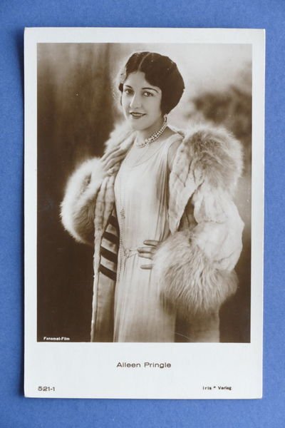 Cartolina Cinema muto - Attrice Aileen Pringle - Anni '20.