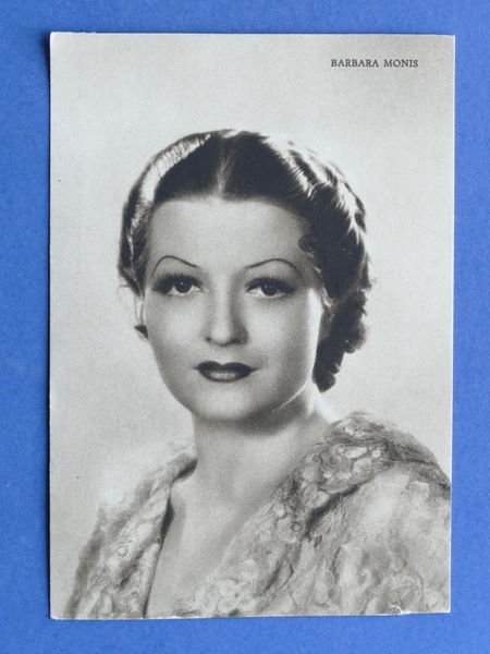 Cartolina Cinema - Attrice Barbara Monis - 1936 ca.