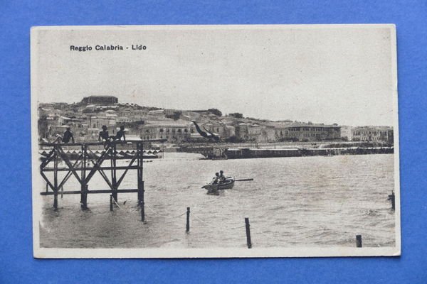Cartolina Reggio Calabria - Lido - 1936.