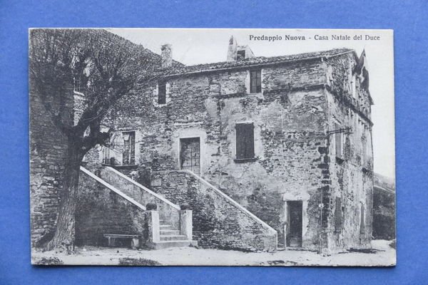 Cartolina Predappio Nuova - Casa natale del Duce - 1930 …