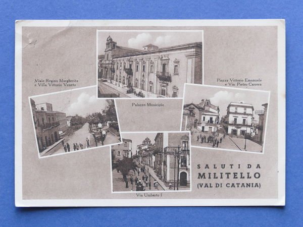 Cartolina Militello - Val di Catania - Varie vedute - …