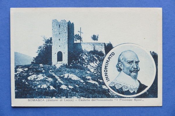 Cartolina Somasca - Castello dell'Innominato - Promessi Sposi - 1941 …