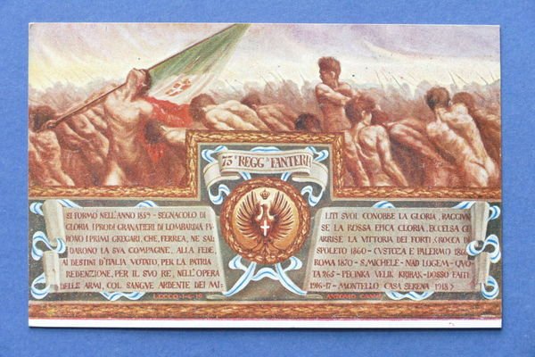 Cartolina Militaria - 73° Reggimento Fanteria - 1919.