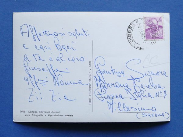 Cartolina Taurianova - Piazza Italia e Monumento ai Caduti - …