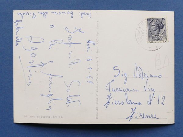 Cartolina Noci - Chiesa del Sacro Cuore - 1958