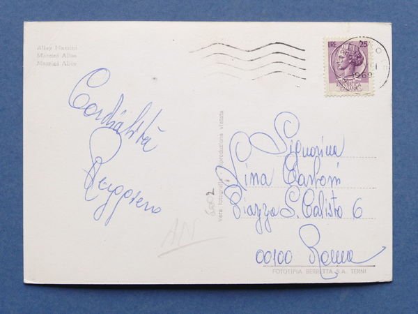 Cartolina Fano - Viale Mazzini - 1969