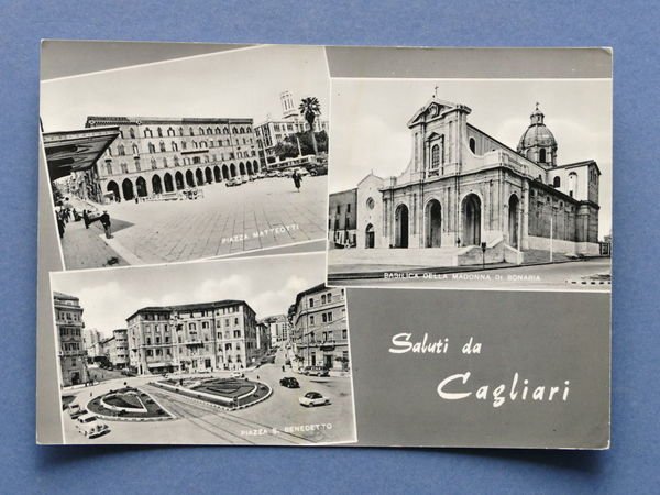 Cartolina Cagliari - Varie vedute - 1960