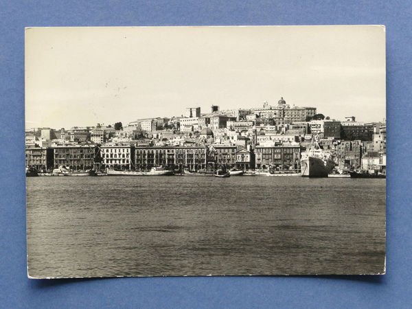 Cartolina Cagliari - Panorama dal mare - 1962