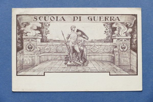 Cartolina Militaria - Scuola di Guerra - 1923