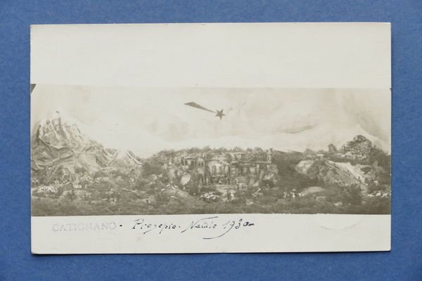 Cartolina Catignano - Presepe Natale 1930