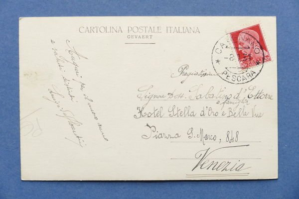 Cartolina Catignano - Presepe Natale 1930