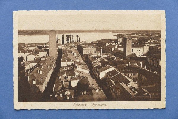 Cartolina Mantova - Panorama - 1925 ca.