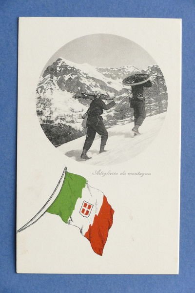 Cartolina Militaria - Artiglieria da montagna - 1910 ca. | Immagine principale