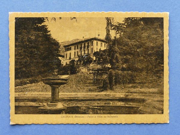 Cartolina Galbiate - Brianza - Parco e Villa ex Bertarelli …