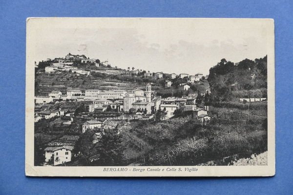 Cartolina Borgo Canale e Colle S. Vigilio - 1937