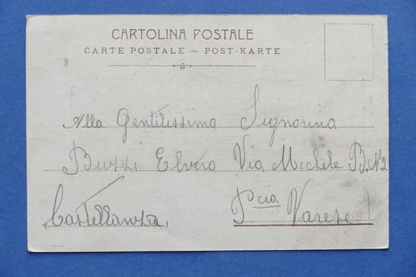 Cartolina Svizzera - Lugano - Fontana Bossi - 1900 ca..