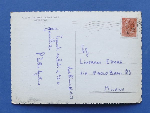 Cartolina Avellino Panorama Santuario di Montevergine - C.A.R. Truppe Corazzate | Immagine Gallery 2