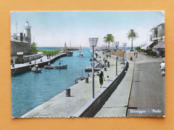 Cartolina Viareggio - Molo - 1955.
