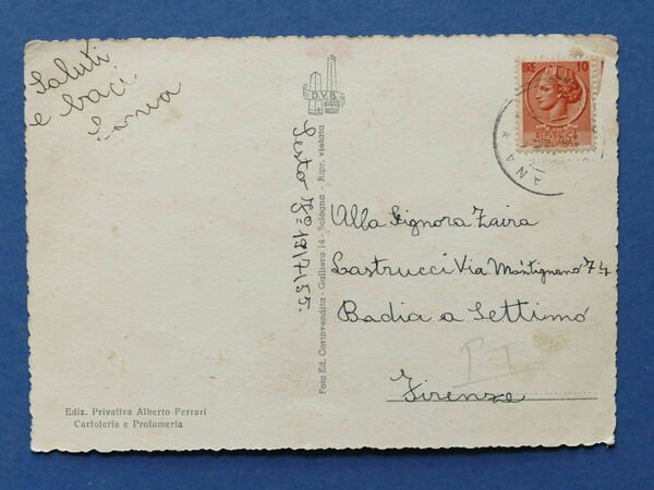 Cartolina Gavinana - La Solvay - 1955.