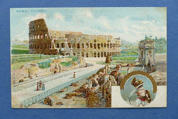 Cartolina Roma - Colosseo - 1900 ca..