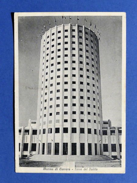 Cartolina Marina di Carrara - Torre del Balilla - 1933 … | Immagine principale