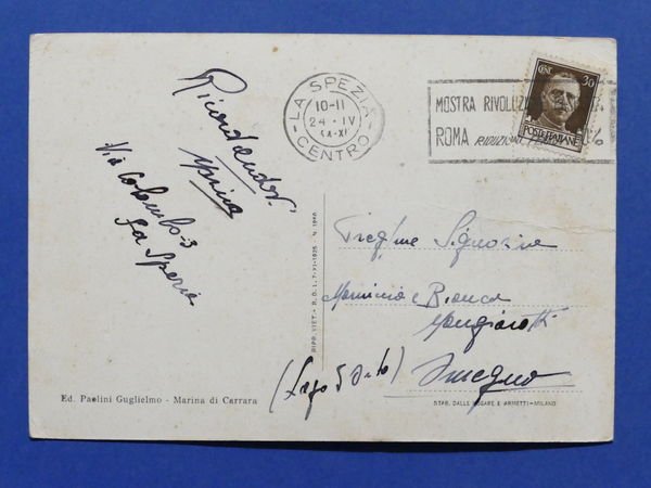 Cartolina Marina di Carrara - Torre del Balilla - 1933 … | Immagine Gallery 2