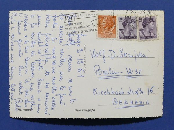 Cartolina Lugo - Corso Mazzini - 1961