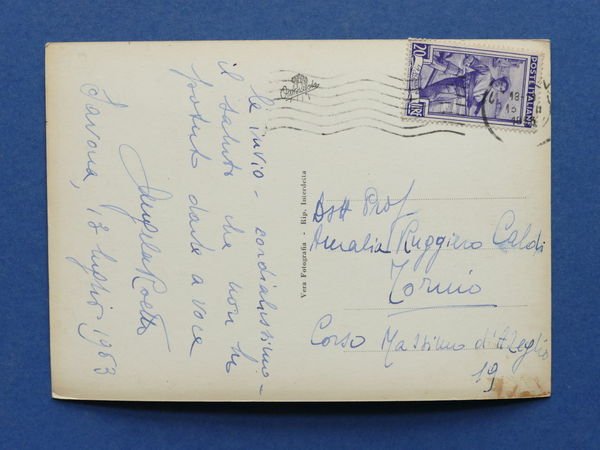 Cartolina Savona - Corso Italia - 1953 | Immagine Gallery 2