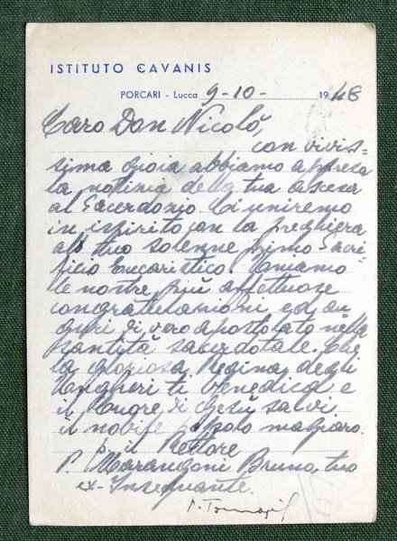 Cartolina Porcari - Panorama - 1948