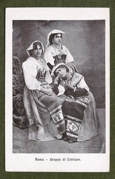 Cartolina Costumi Lazio - Roma - Gruppo di Ciociare - …