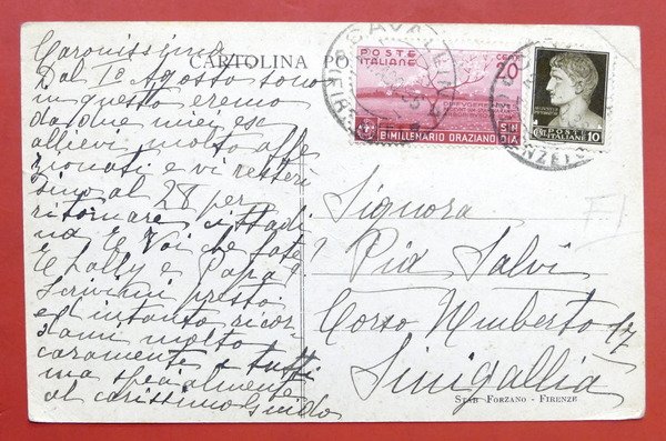 Cartolina Barberino di Mugello - Villa Camoggiano - 1936