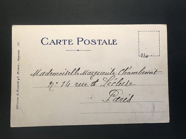 Cartolina Siracusa - Latomia Dei Cappuccini - 1906 | Immagine Gallery 2