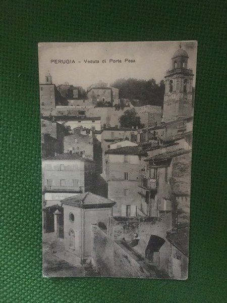 Cartolina Perugia- Veduta Da Porta Pesa - 1915
