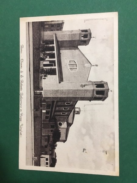 Cartolina Roma - Chiesa di S.Roberto Bellarmino in Piazza Ungheria …