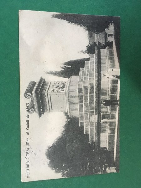 Cartolina Mentana - L'Ara - Monumento Ai Caduti Del 1867 …