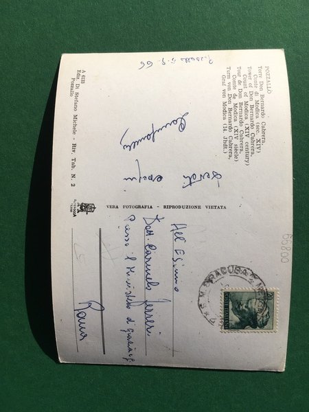 Cartolina Pozzallo - Torre Di Don Bernardo Cabrera Conte di …