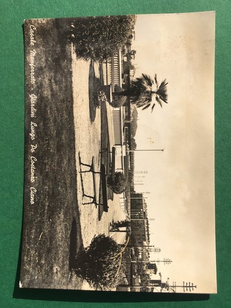 Cartolina Casale Monferrato - Giardini Lungo Po Castanro Ciano - …