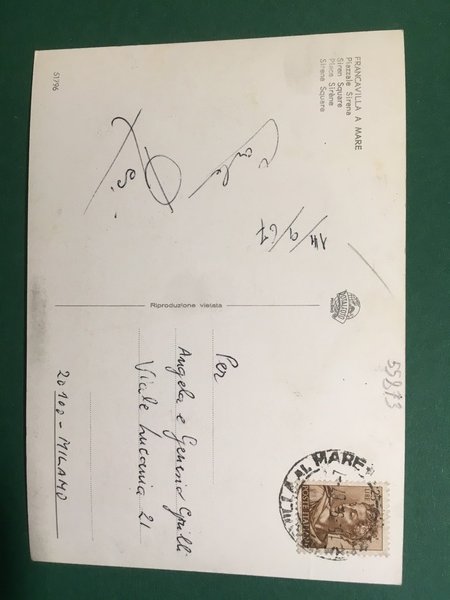 Cartolina Francavilla a Mare - Piazzale Siena - 1967