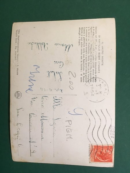 Cartolina Il Sacro Monte Di Varallo Sesia - La Funivia …